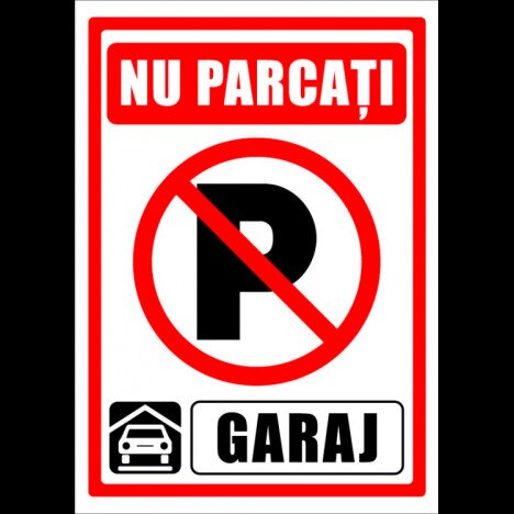 Indicator pentru curaj si parcarea interzisa
